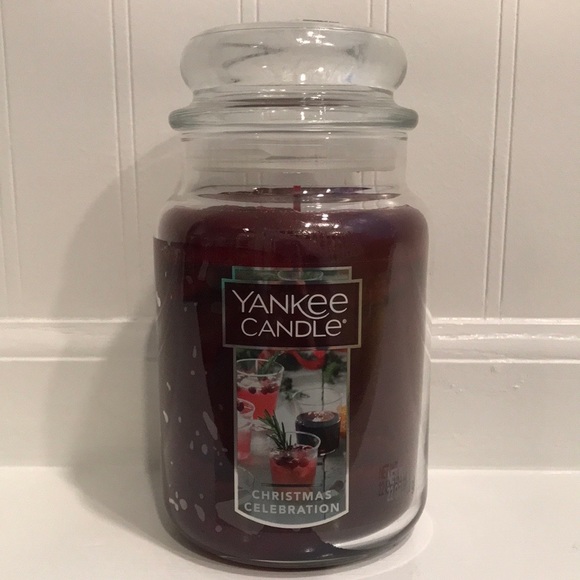 Yankee Candle ‘Christmas Celebration’ 🎄🍾 large candle 🕯